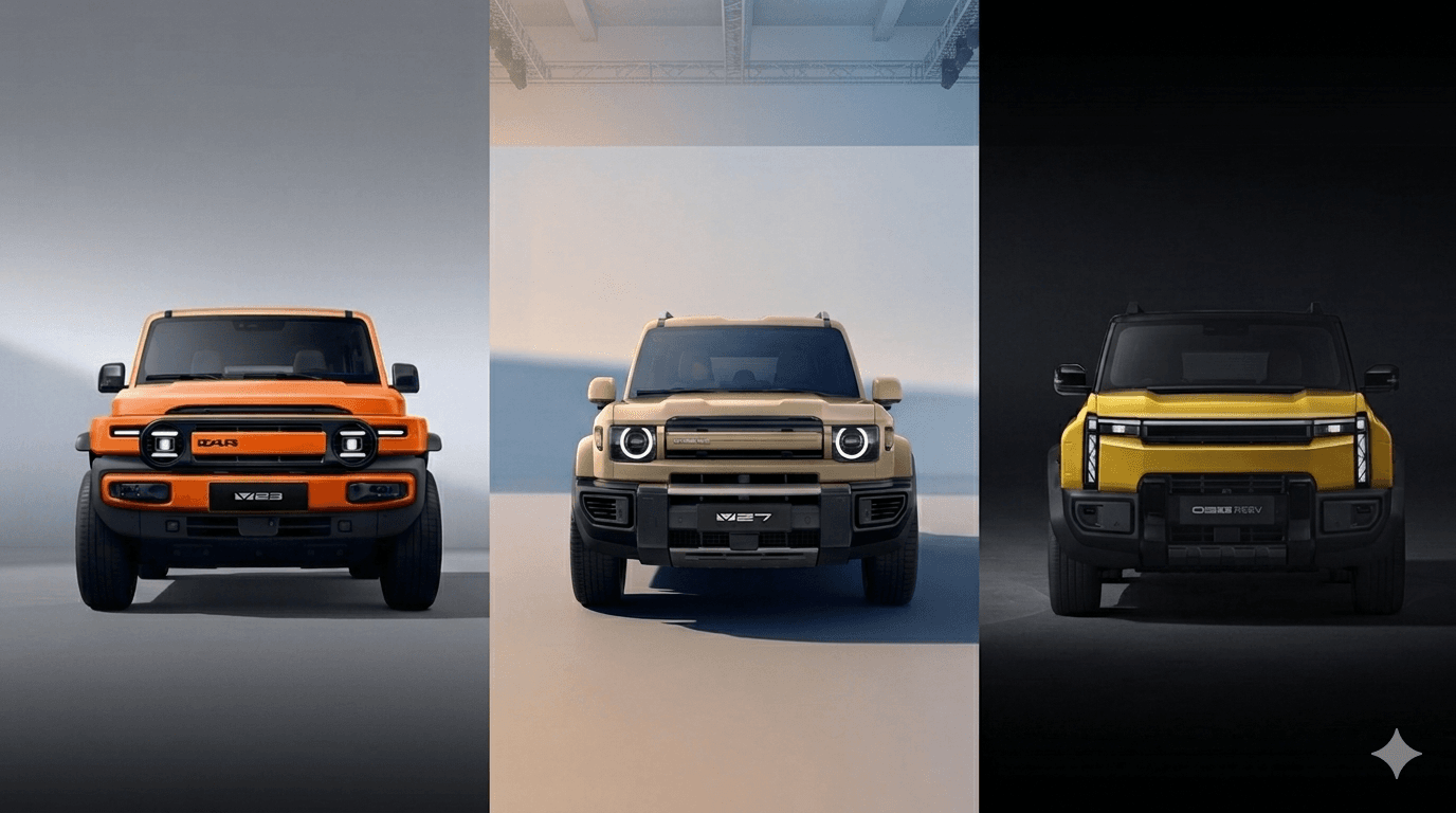 Línea de modelos iCAUR — 03T REEV, V23, V27